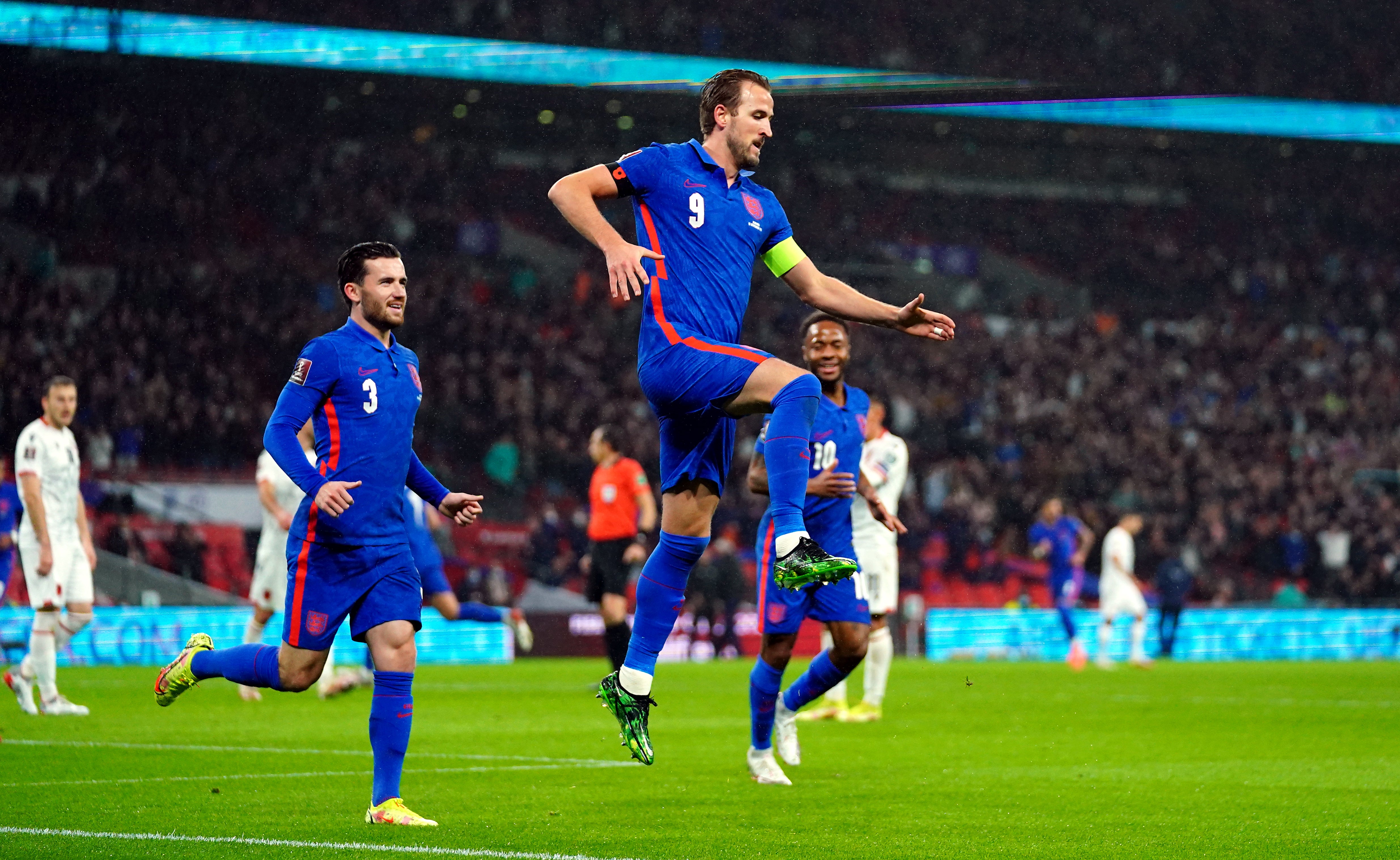 Harry Kane moved on to 44 England goals following his hat-trick against Albania (Nick Potts/PA)