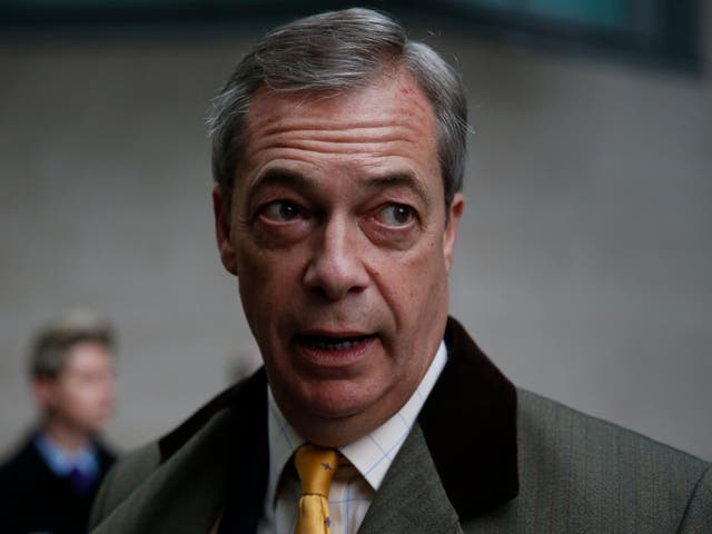 <p>Still here: Nigel Farage </p>