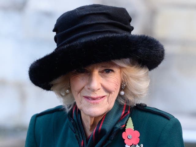 <p>Duchess of Cornwall attends 93rd Field of Remembrance at Westminster Abbey, 2021</p>