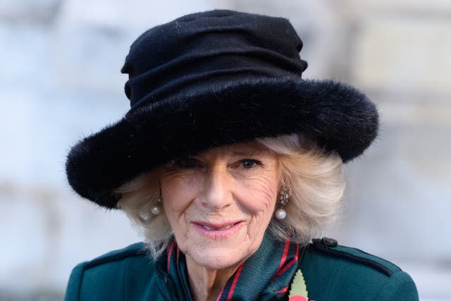 <p>Duchess of Cornwall attends 93rd Field of Remembrance at Westminster Abbey, 2021</p>