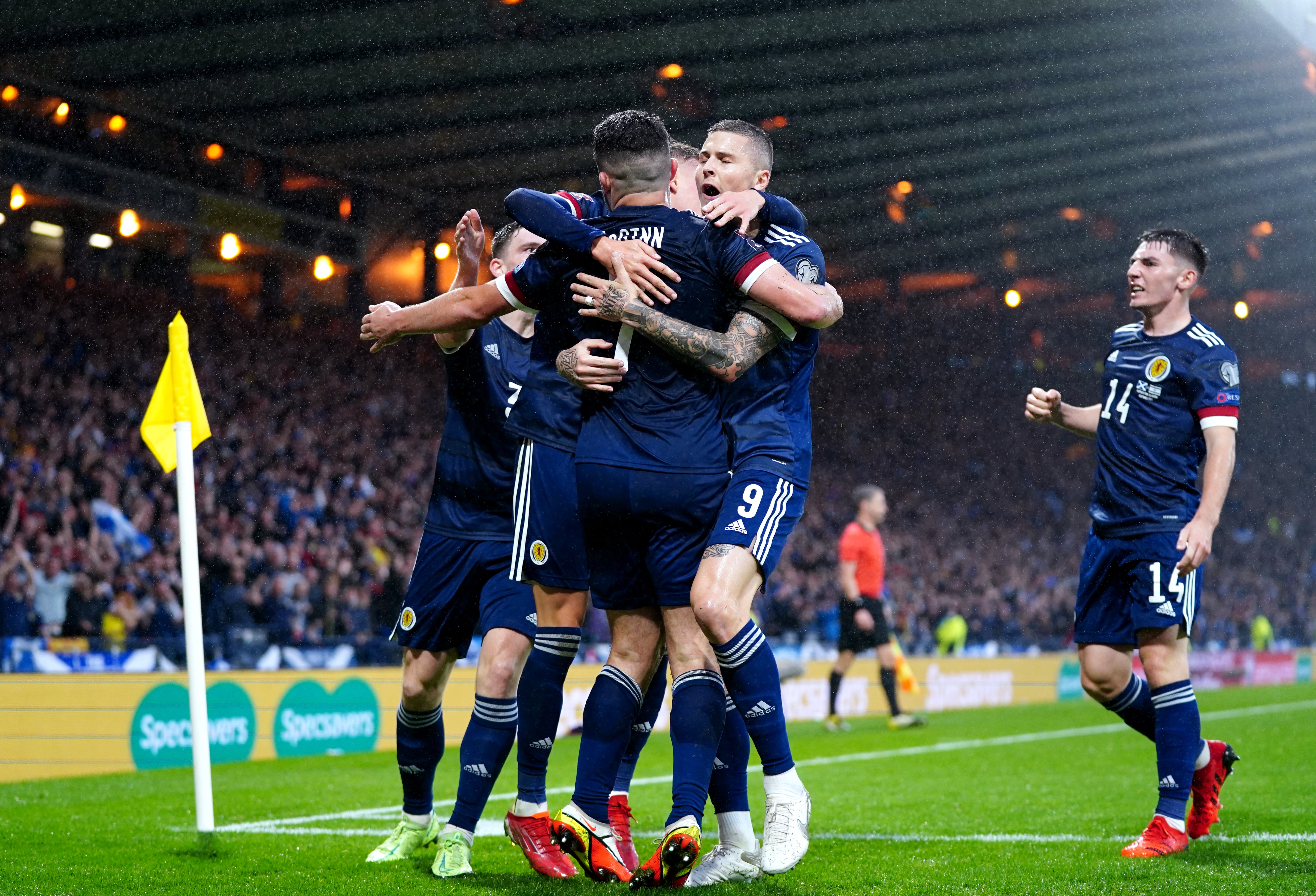 Hampden was full when Israel visited (Jane Barlow/PA)