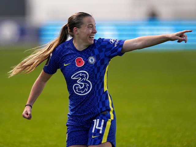 Fran Kirby scored in Chelsea’s 4-0 triumph over Manchester City (Mike Egerton/PA)