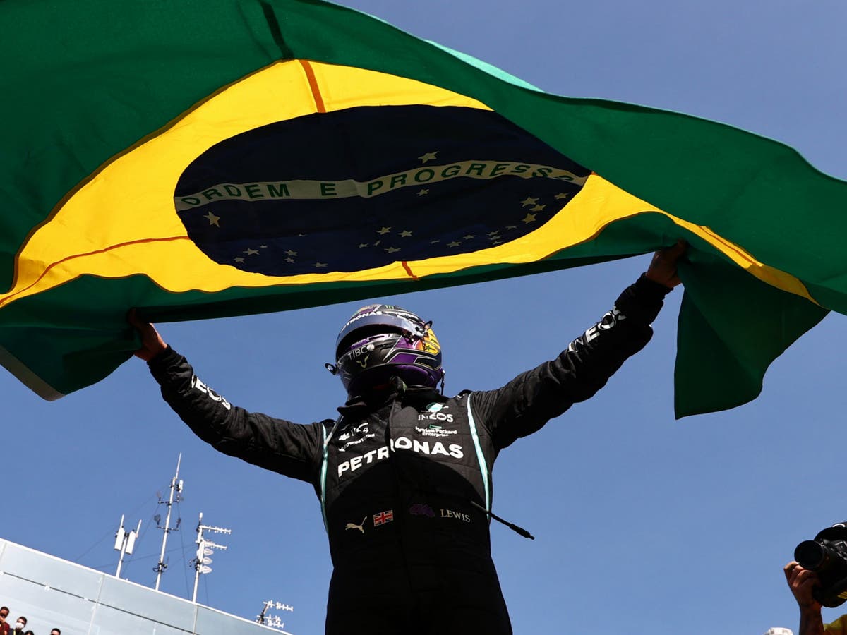 Brazilian Grand Prix: Lewis Hamilton wins from 10th after thrilling drive to beat Max Verstappen