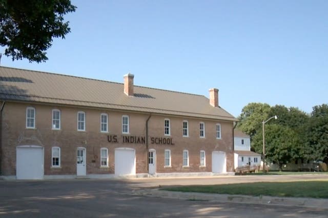 <p>The Native American boarding school in Genoa, Nebraska, was one of the largest of the federally-run schools</p>