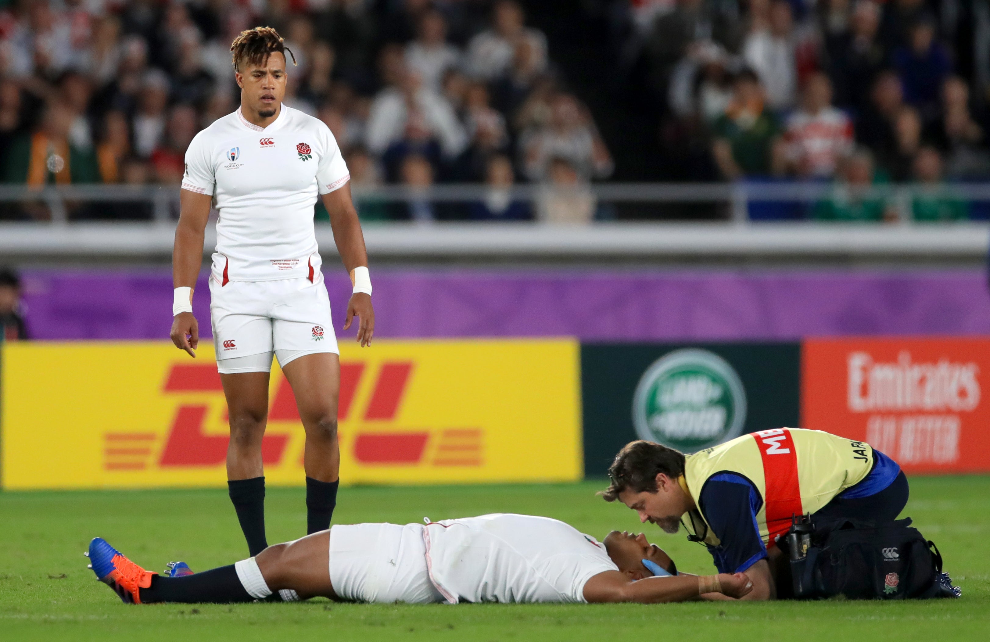 Kyle Sinckler was knocked out against South Africa in the 2019 World Cup final (Adam Davy/PA)