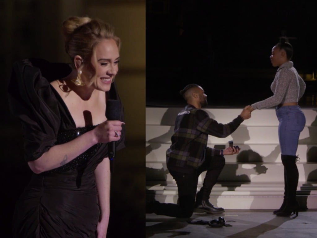 Adele stuns fan by orchestrating surprise proposal at…