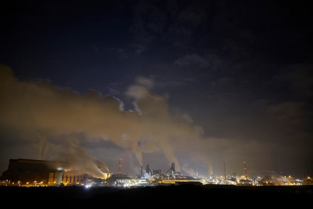 <p>Fumes from the Tata Steel plant are seen on 20 August 2021 in Wijk aan Zee, Netherlands</p>