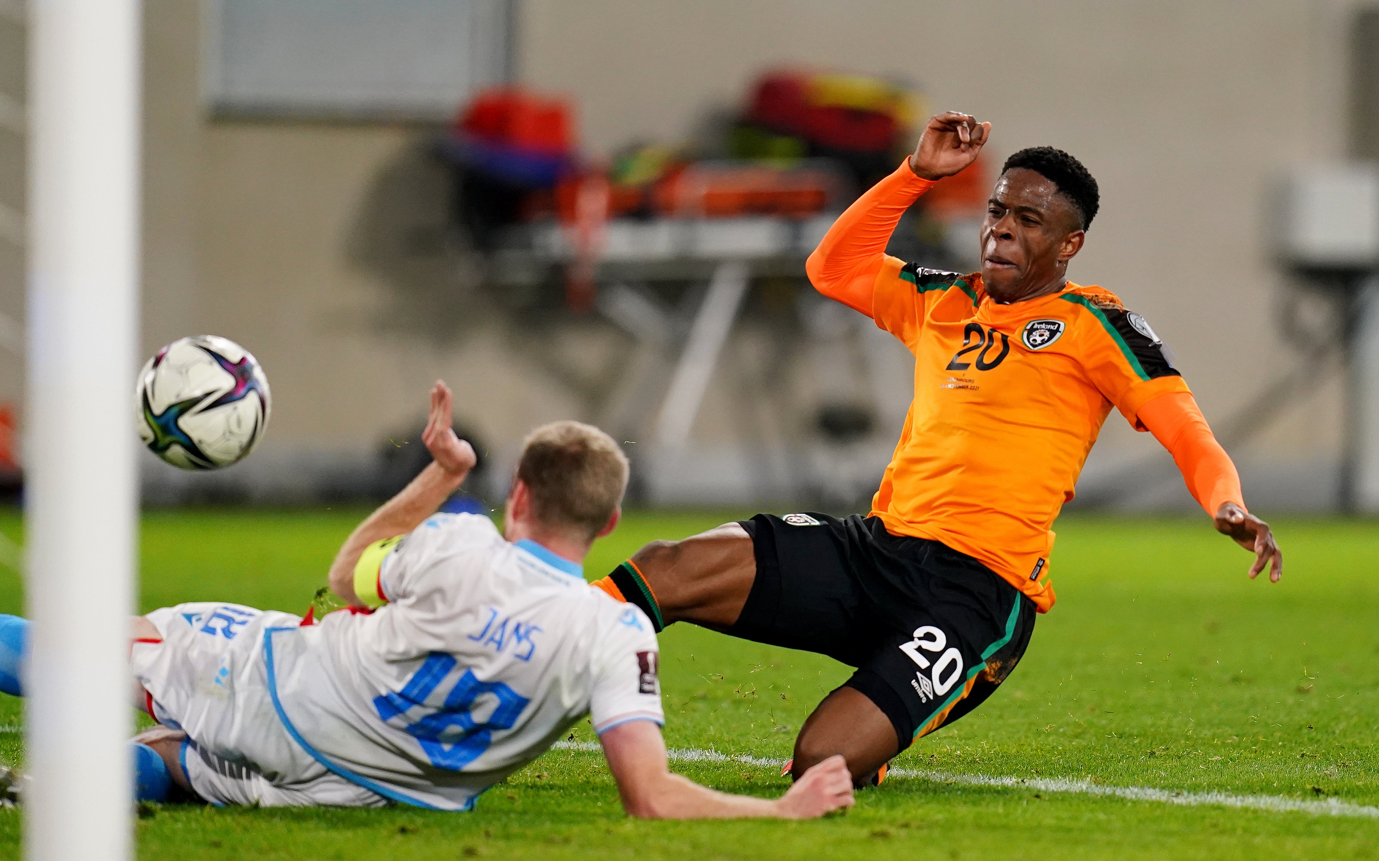 Chiedozie Ogbene scored Ireland’s second goal against Luxembourg (John Walton/PA)