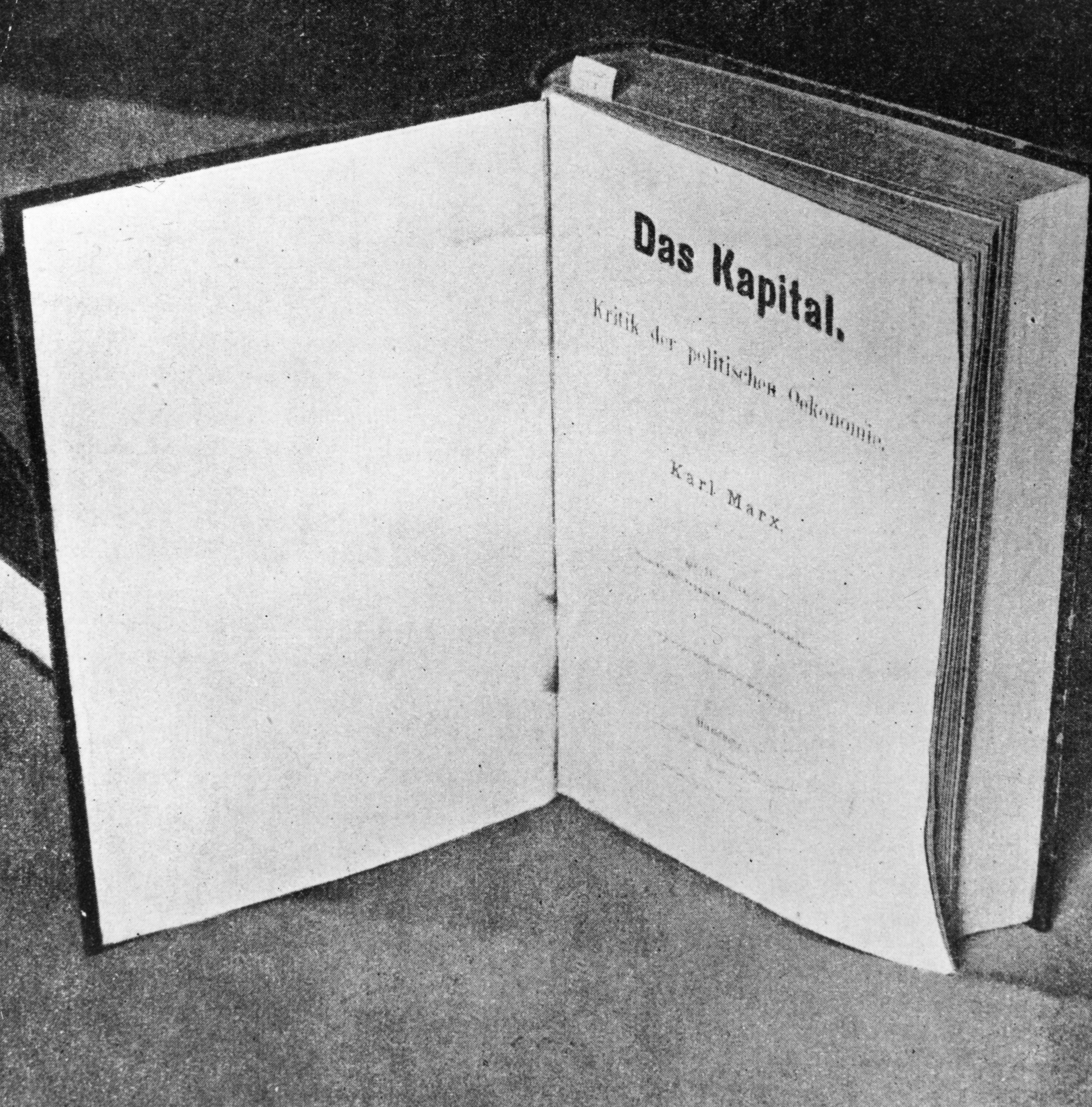A copy of Marx’s ‘Das Kapital’, circa 1870