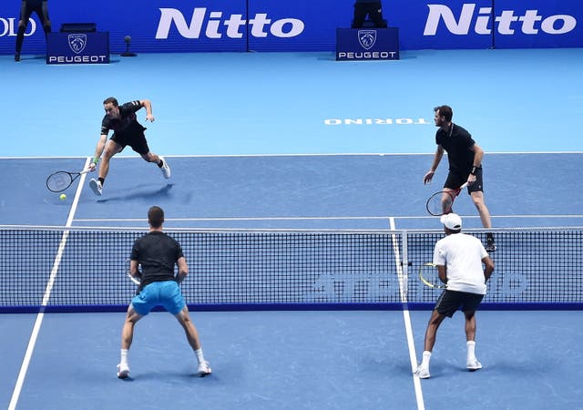 <p>Joe Salisbury and Rajeev Ram beat Jamie Murray and Bruno Soares in their ATP Finals opener</p>