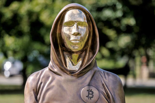 <p>File: A statue of Satoshi Nakamoto that was unveiled in Budapest, Hungary</p>