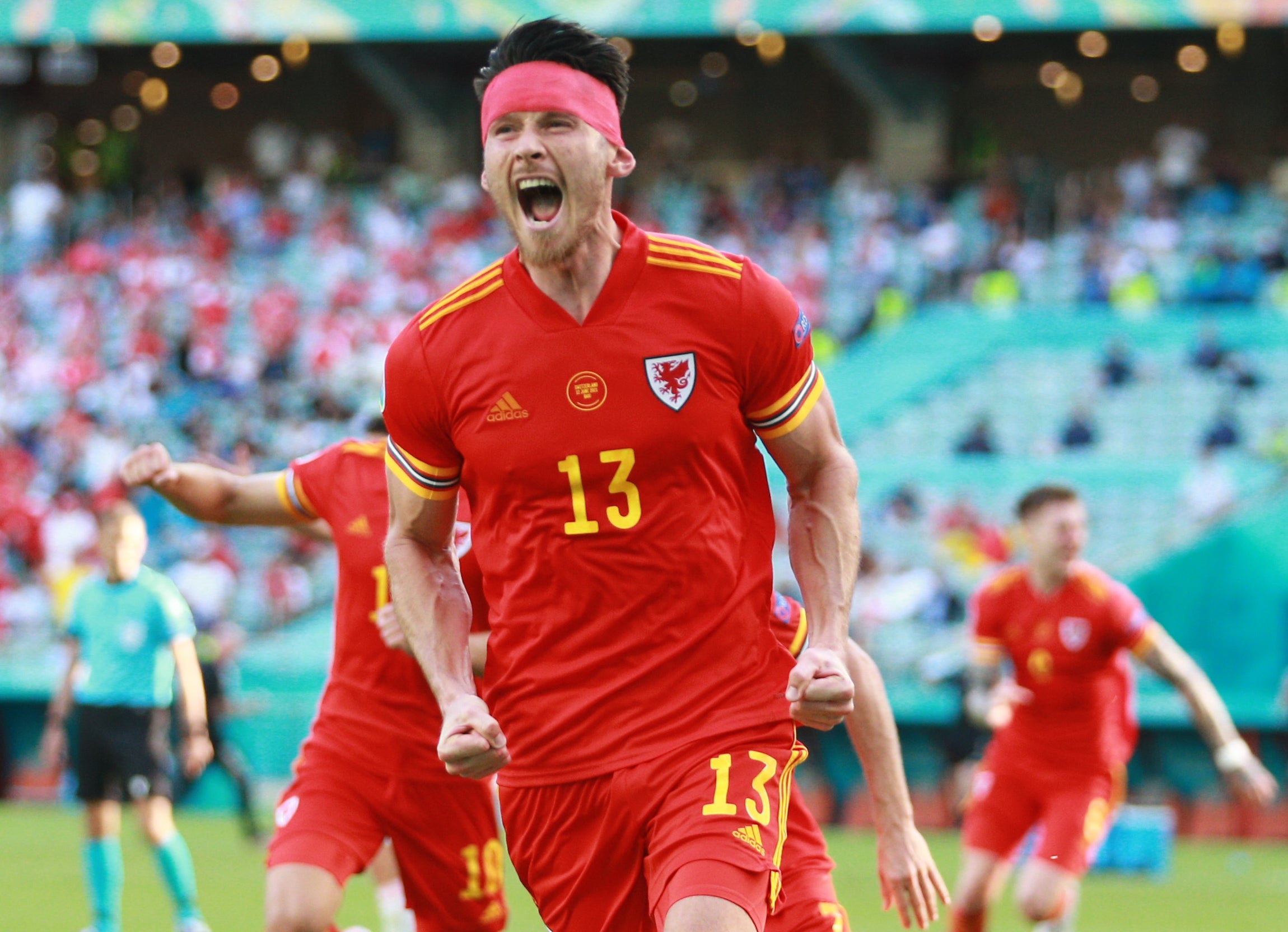 Kieffer Moore has an impressive scoring record for Wales (PA)
