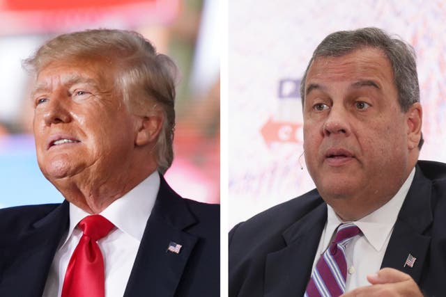<p>Former President Donald Trump and Former New Jersey Govenor Chris Christie</p>