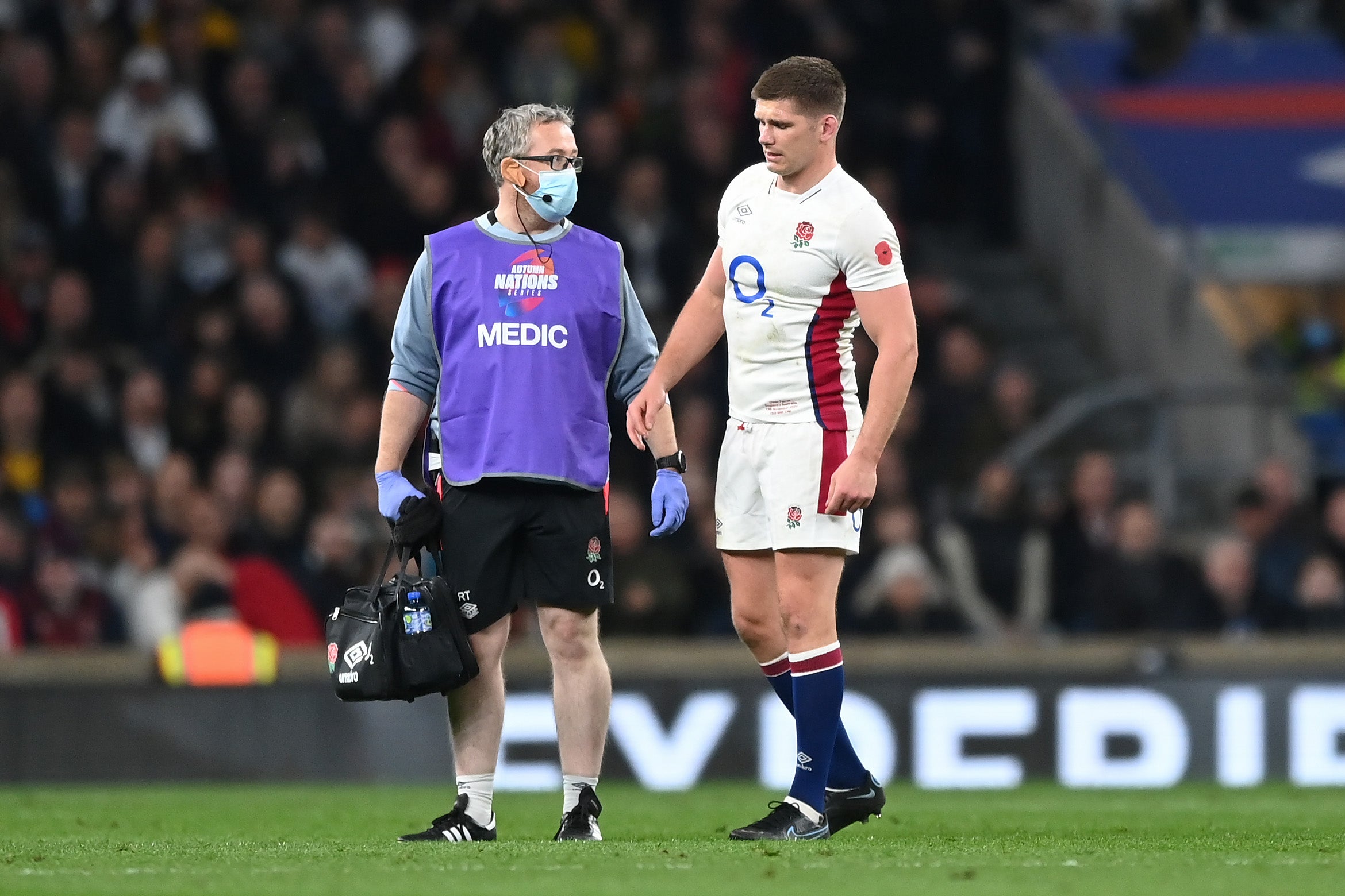 Captain Farrell is out of Saturday’s match at Twickenham