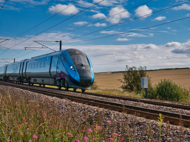 <p>A Transpennine Express train. The government is planning to upgrade existing routes in the north instead of building a new line</p>