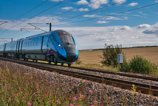 <p>A Transpennine Express train. The government is planning to upgrade existing routes in the north instead of building a new line</p>