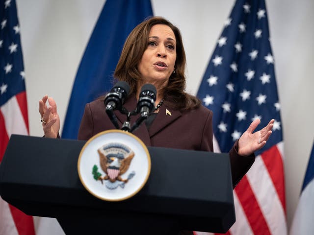 <p>Vice President Kamala Harris in Paris, France</p>