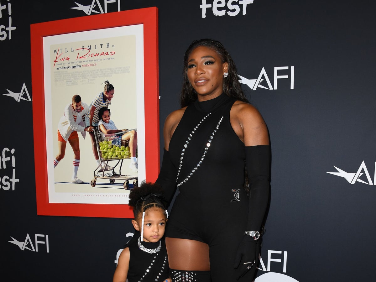 Serena Williams shares 'rare sighting' of her father as he plays with  granddaughter Olympia