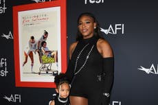 Serena Williams and four-year-old daughter Olympia wear matching outfits at King Richard premiere