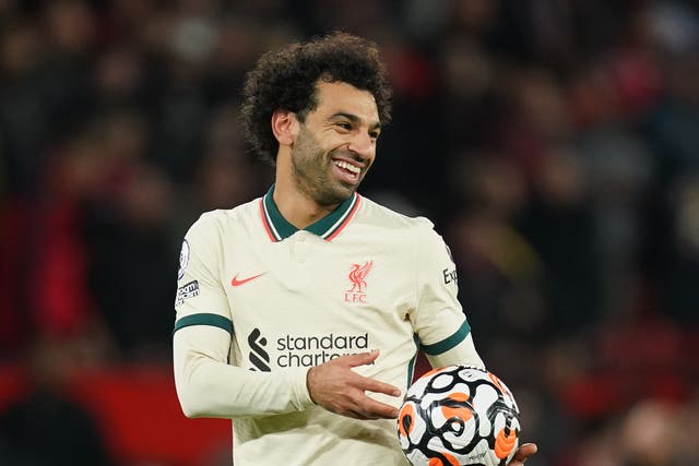 Liverpool’s Mohamed Salah (Martin Rickett/PA)