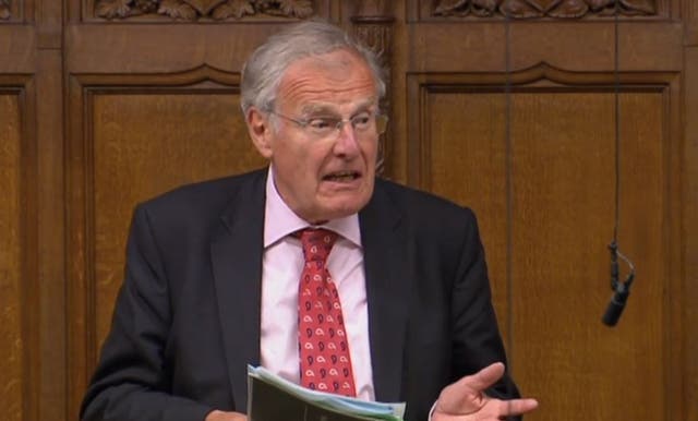 <p>Sir Christopher Chope speaking in the House of Commons</p>