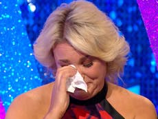 Strictly star Sara Davies cries while saying she’s ‘lost’ without Aljaz after being voted off BBC show