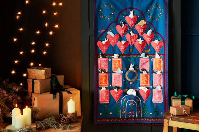 Limited edition Biscuiteers advent calendar by Sophie Conran (Biscuiteers/PA)