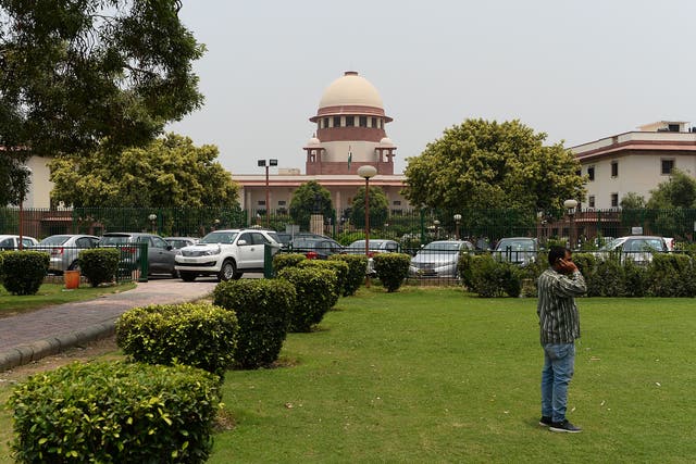 <p>File: The Indian Supreme Court building is pictured in New Delhi on 10 July 2018.</p>