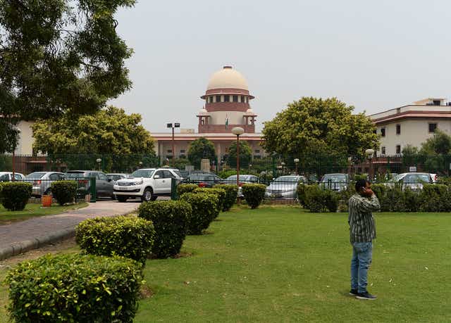 <p>The Indian Supreme Court building is pictured in New Delhi on 10 July 2018</p>