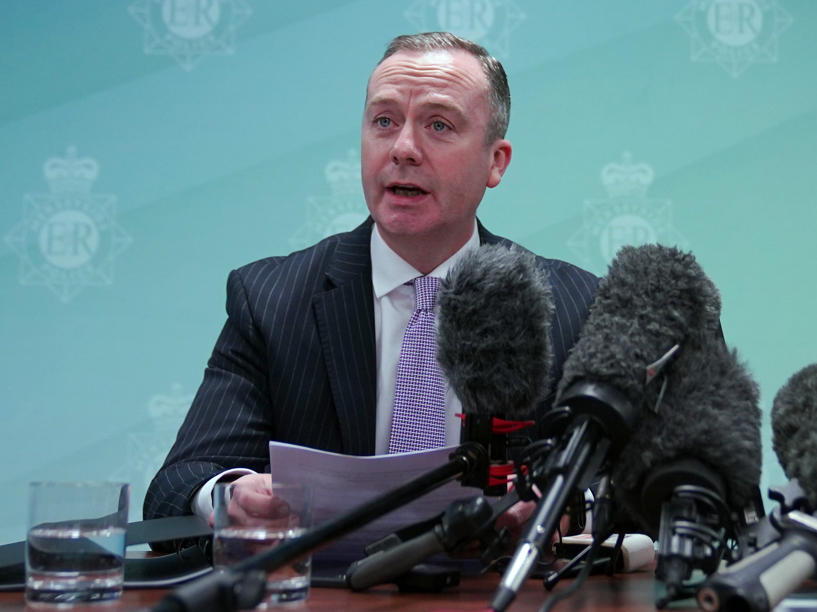 Head of Counter Terrorism Policing North West Russ Jackson speaks during a press conference at Merseyside Police Headquarters in Liverpool