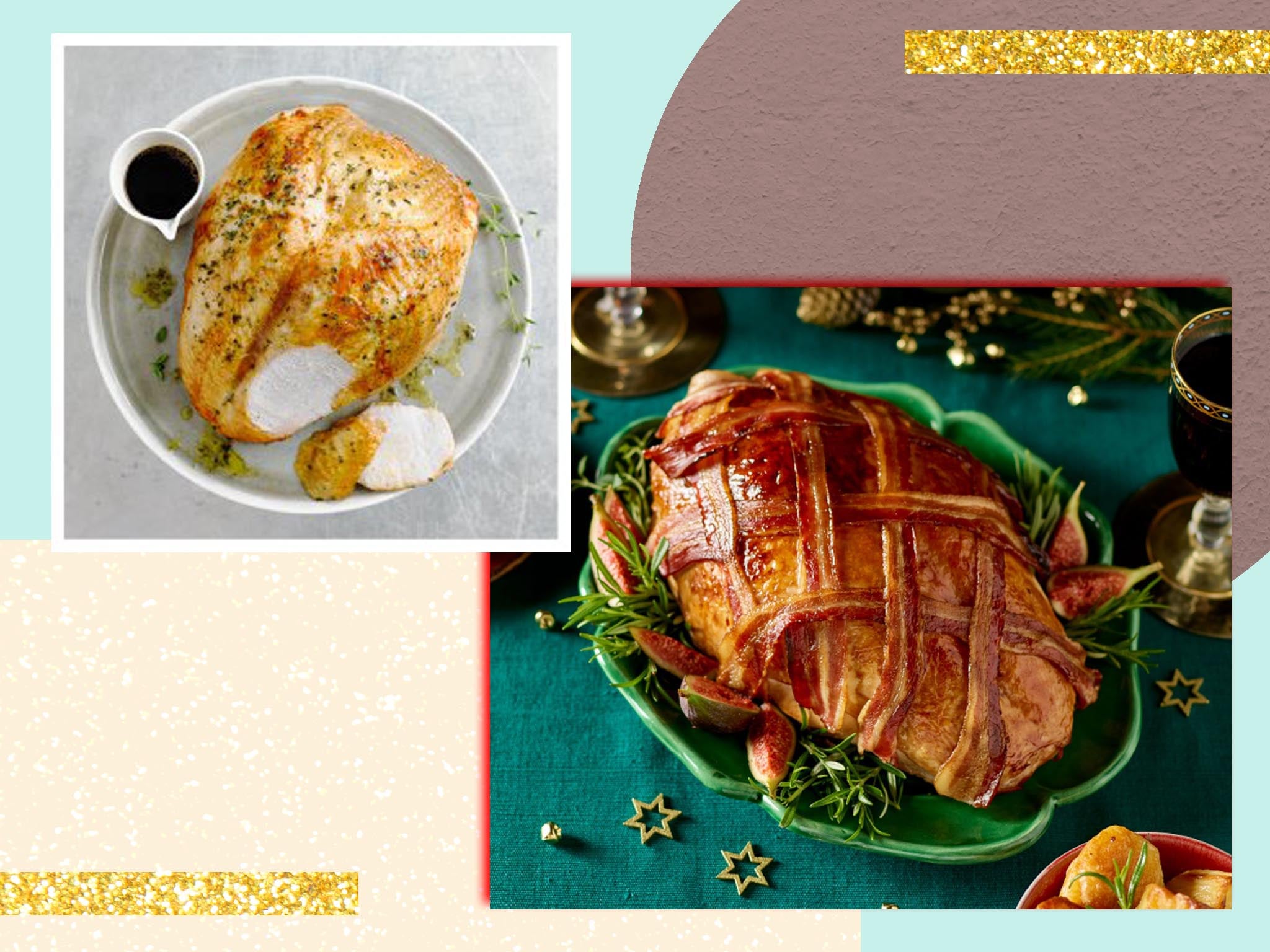 We prepared each bird the way you would at Christmastime, with the full retinue of sides, cranberry sauces and gravies