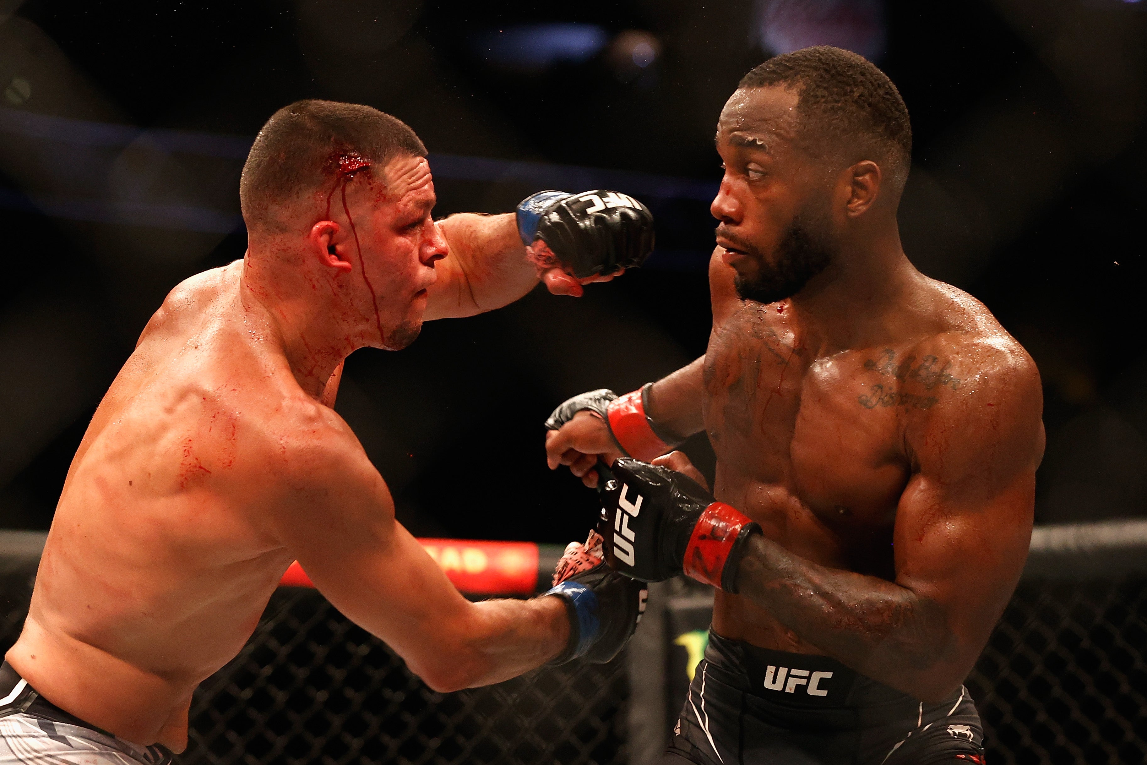Diaz almost stopped Leon Edwards in the final minute of a historic clash in 2021