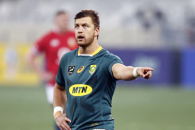 Handre Pollard is one of three changes made to South Africa’s side for Saturday’s clash at Twickenham (Steve Haag/PA)