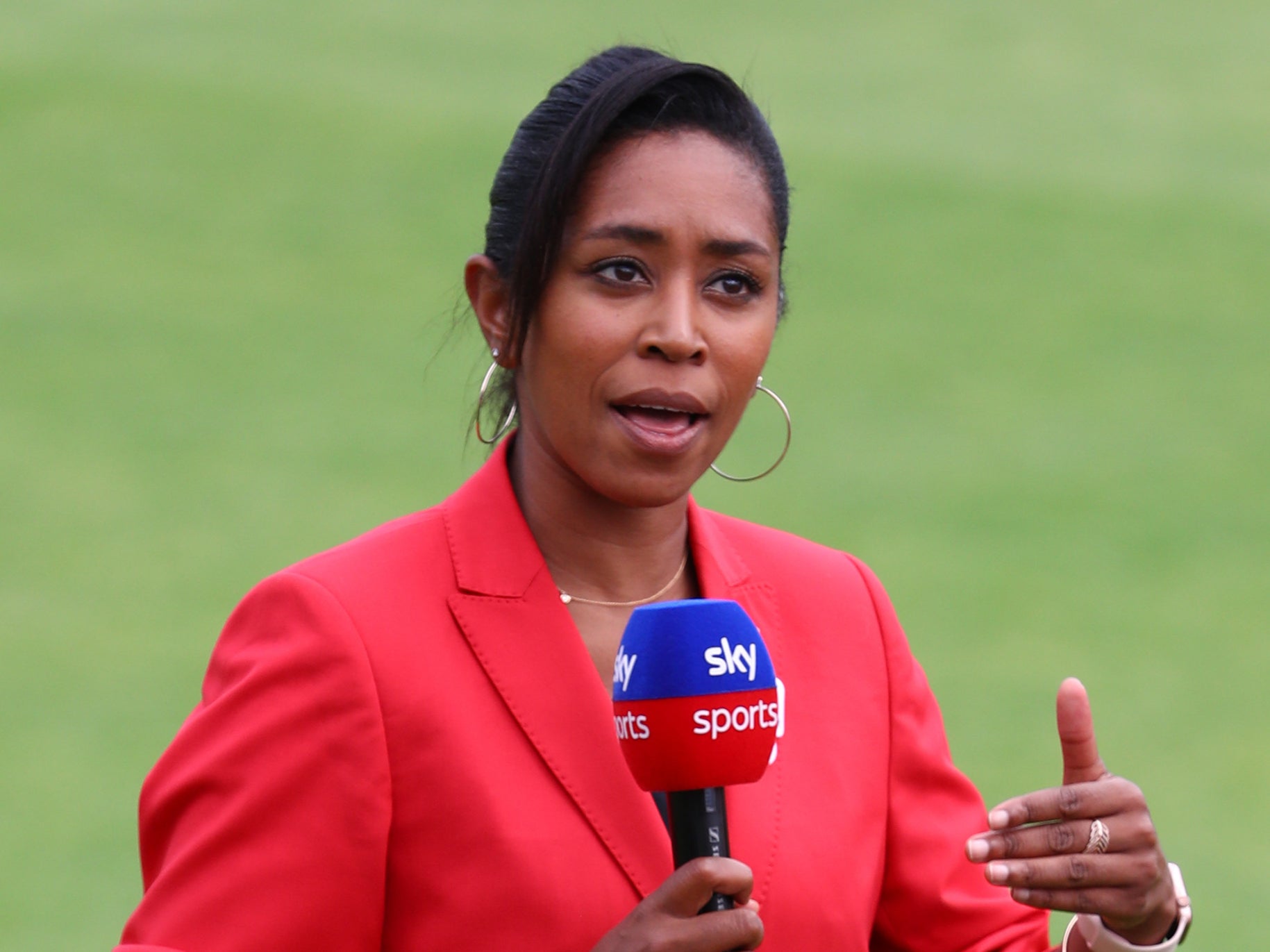 Ebony Rainford-Brent during the England vs West Indies third Test at Old Trafford in 2020