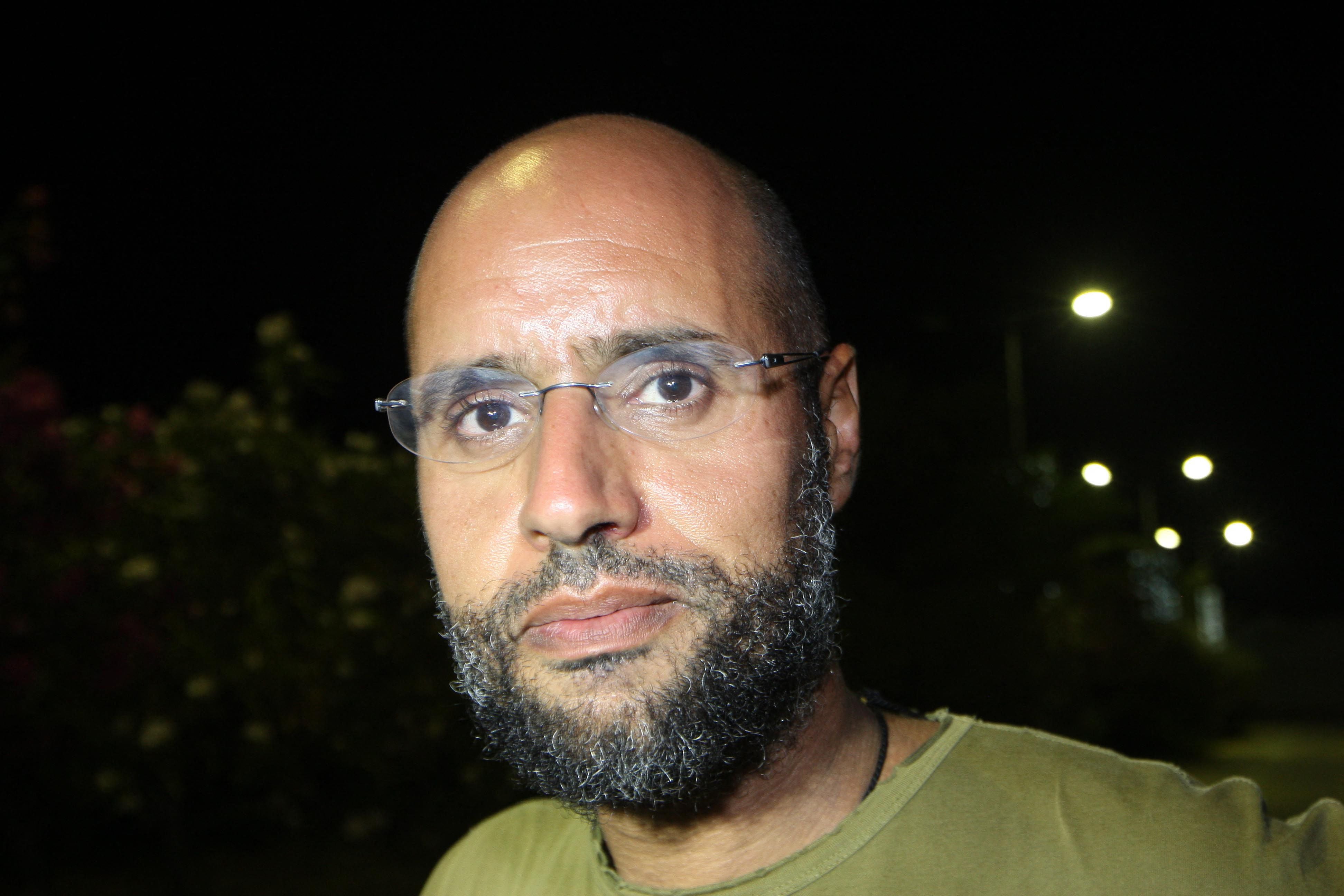 Saif al-Islam Gaddafi in Tripoli in 2011