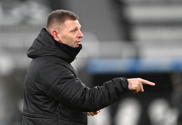 Graeme Jones is staying on Newcastle’s coaching staff (Stu Forster/PA)