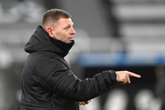 Graeme Jones is staying on Newcastle’s coaching staff (Stu Forster/PA)