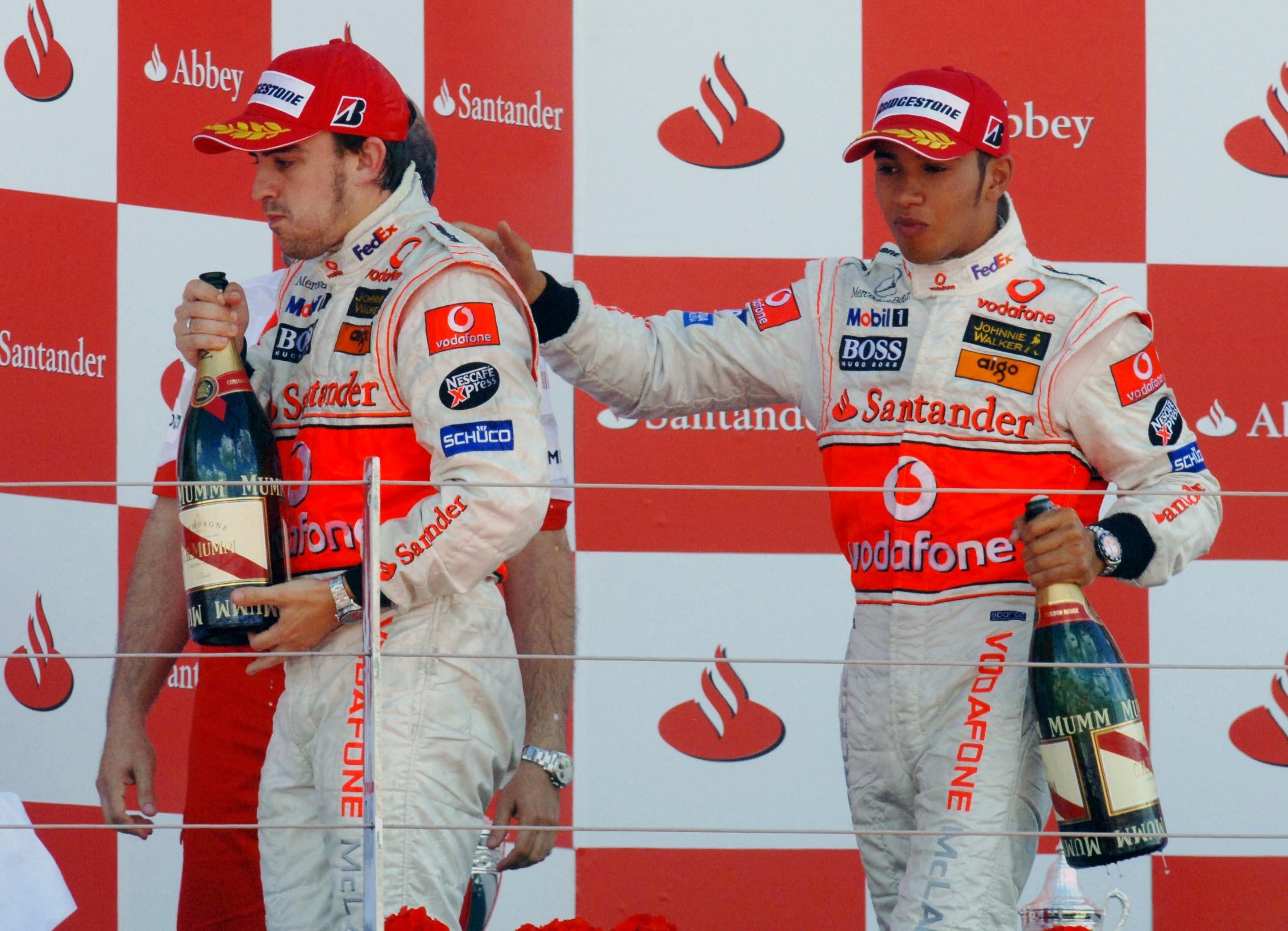 Fernando Alonso and Lewis Hamilton were teammates at McLaren in 2007