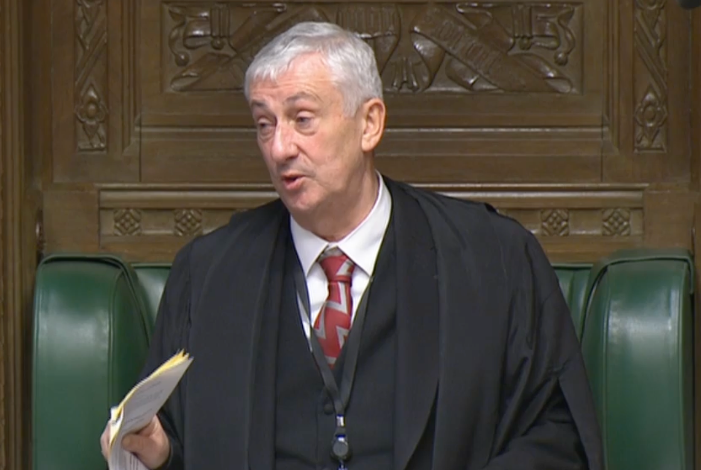 <p>Speaker of the Commons Lindsay Hoyle </p>