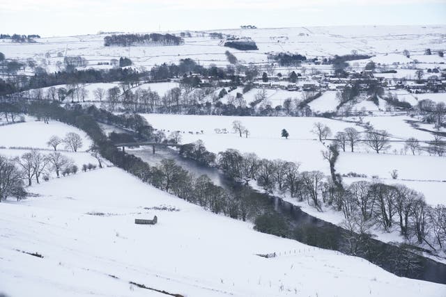 <p>Higher ground in Scotland and northern England should see snow falling from Wednesday </p>