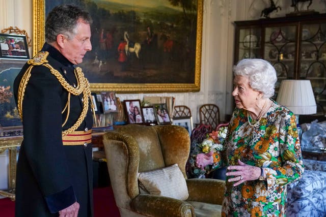 <p>Gen Sir Nick Carter met the Queen at Windsor Castle </p>