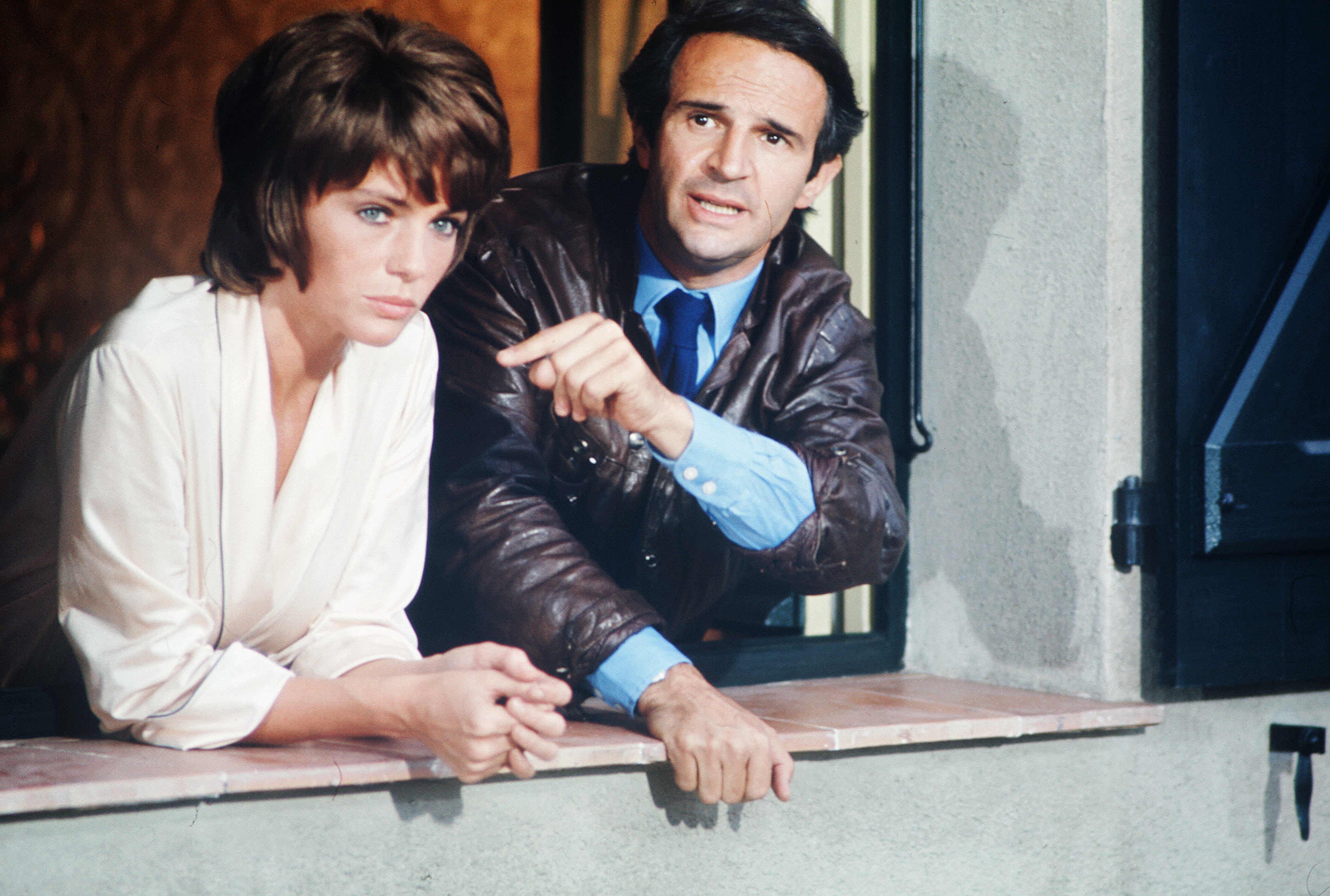 Jacqueline Bisset and Truffaut on the set of ‘Day for Night’