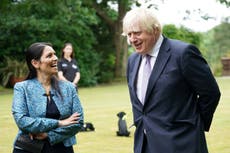 Boris Johnson news – live: Priti Patel rules out running for Tory leadership
