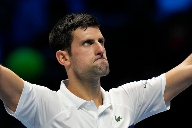 <p>Novak Djokovic is refusing to say whether he has been vaccinated </p>