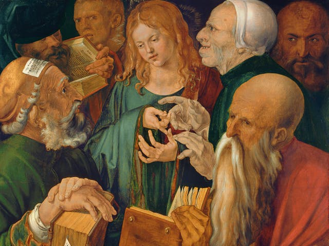 <p>‘Christ among the Doctors’ by Albrecht Dürer, 1506</p>