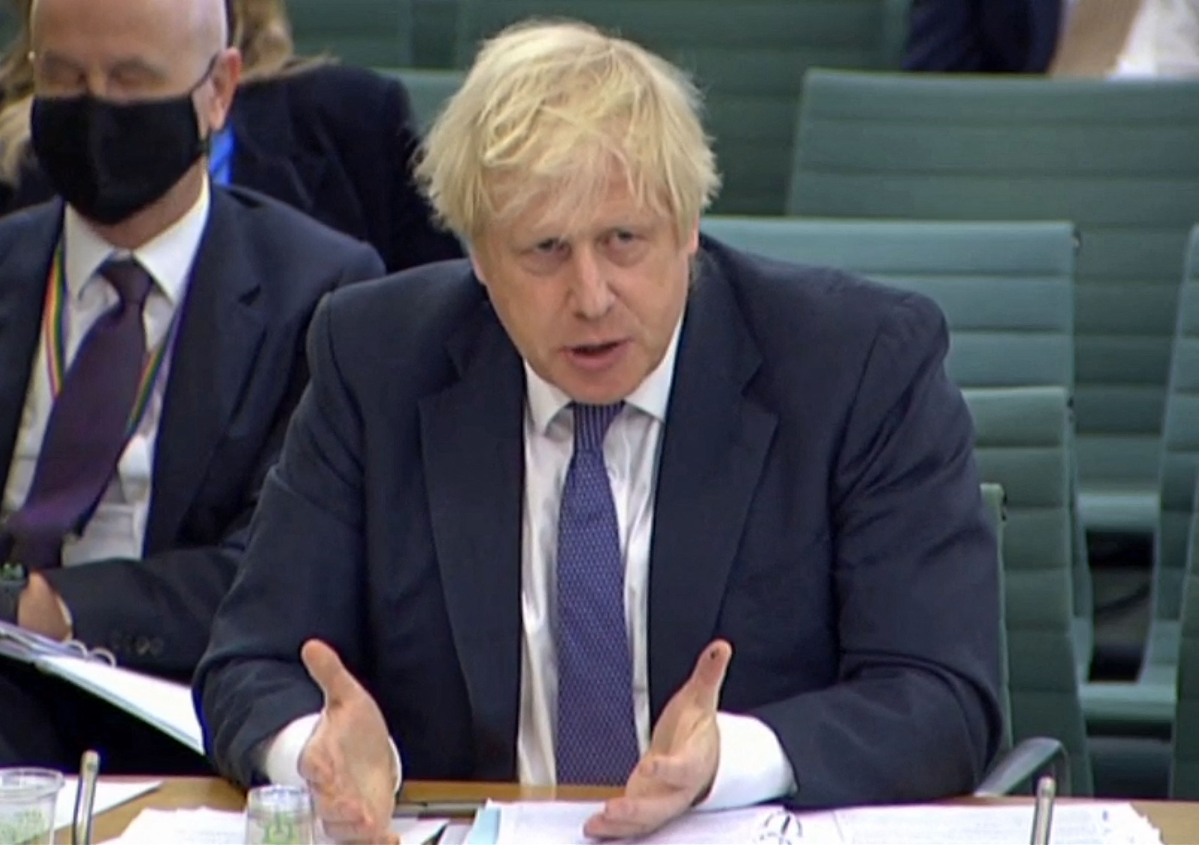 <p>Boris Johnson speaks to the Liaison Committee on Wednesday </p>
