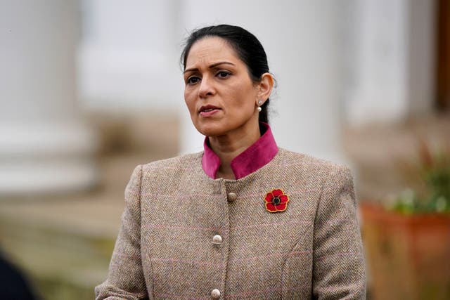 <p>The home secretary Priti Patel criticised the ‘dysfunctional’ asylum system after the Liverpool bombing </p>