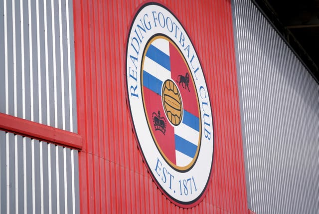 Reading have accepted a six-point penalty handed down by the English Football League (Zac Goodwin/PA)