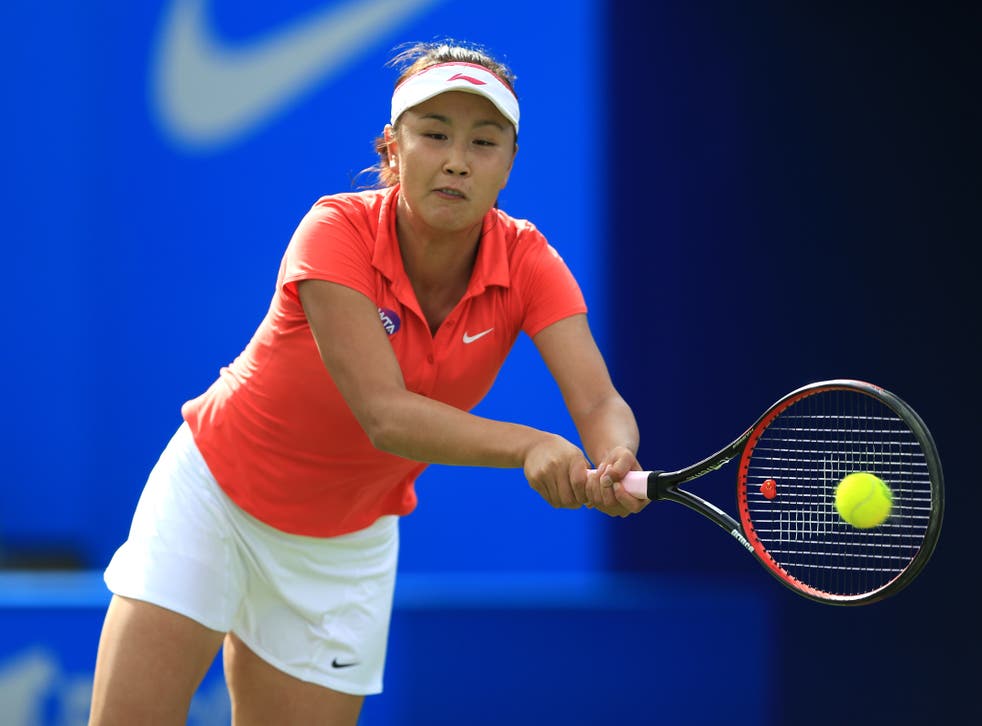 Concern is growing over the welfare of Peng Shuai (Nigel French/PA)