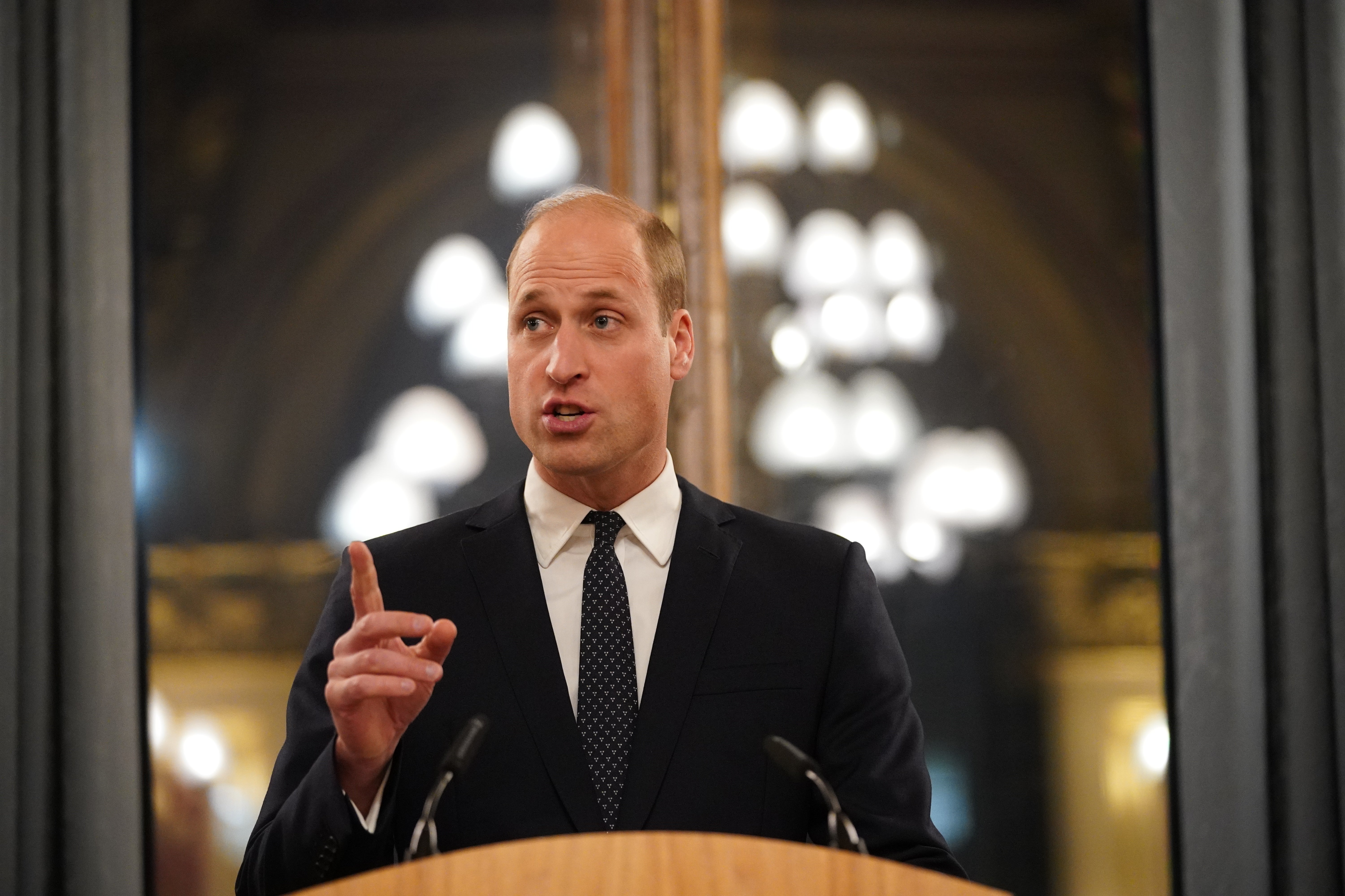 Prince William addressing representatives from 14 overseas territories